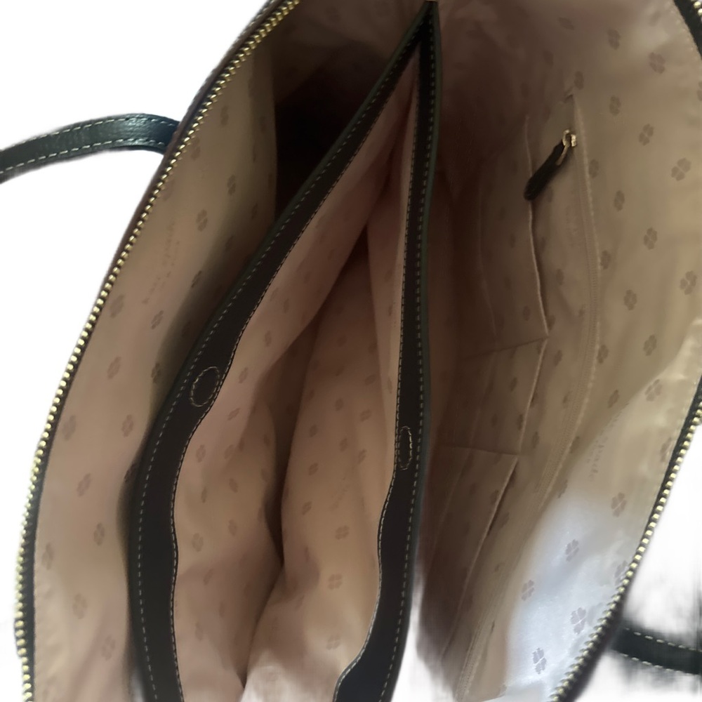 Kate Spade Navy Blue Leather Laptop Bag - Picture 11 of 14